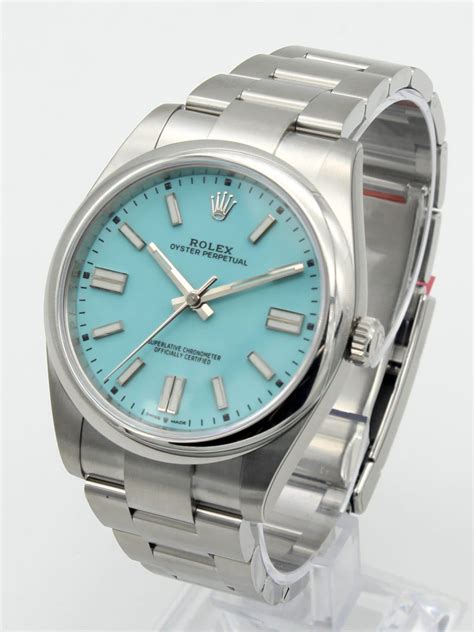 rolex women's watches oyster perpetual blue face|Rolex Oyster Perpetual 41mm 124300.